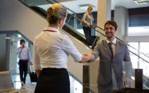 Greeting Welcoming Visitors